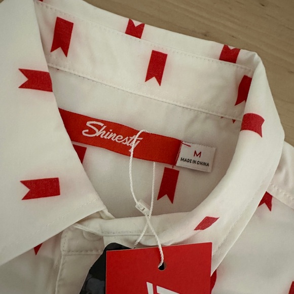 [NWT] Shinesty Michelob ULTRA Iconic Ribbon Camp Shirt - Picture 3 of 6